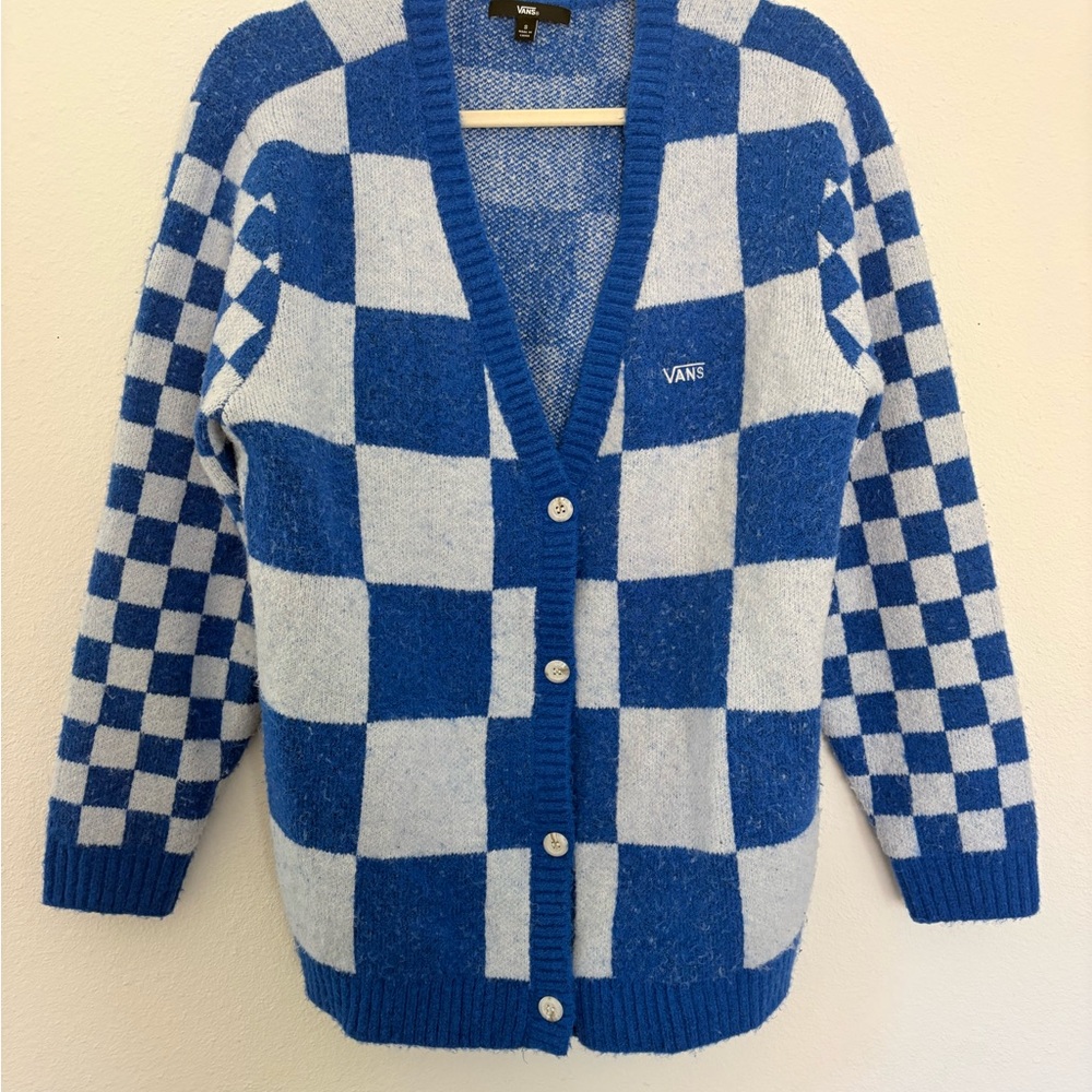 Vans Blue and White Knit Pullover - Picture 2 of 4